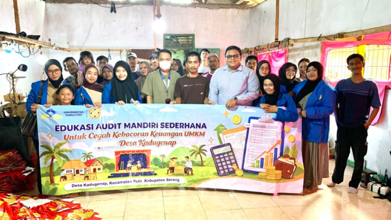 Mahasiswa UNPAM Laksanakan PKM, Berikan Edukasi AuditKeuangan Sederhana bagi UMKM